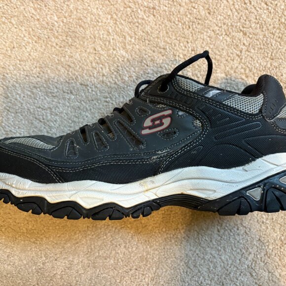 Skechers After Burn Trail Hiking Shoes Men's Size 12 Black Gray 50125 - Picture 7 of 10